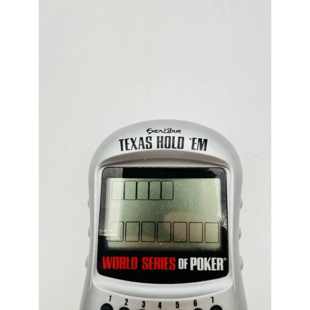 World Series Poker Texas Hold' Em Handheld Excalibur Electronic Game Tested